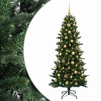 vidaXL Dirbtinė kalėdinė eglutė su rutuliuku 180 cm 300 LED