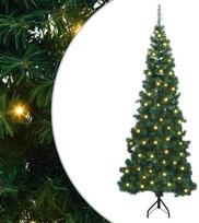 Kampinis dirbtinis Kalėdų medis Žalia 240 cm PVC ir metalas