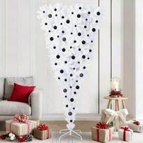 Dirbtinė Kalėdų eglutė su 300 LED Balta 210 cm PVC ir plienas