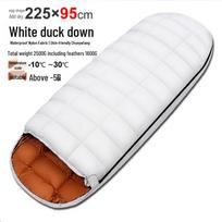 Baichengdao Outdoor Egg-Shaped White Duck Down Camping Sleeping Bag white