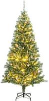 Dirbtinė Kalėdų eglutė su 300 LED/žaisliukais ir sniegu, 240cm