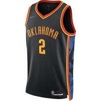 Nike NBA Shai Gilgeous-Alexander Oklahoma City Thunder 2024/25 City Edition Jersey #2 Men's FQ4353-010 XXL black