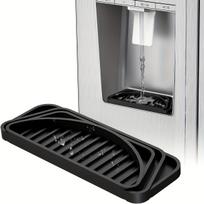 Silicone Refrigerator Drip Tray Reusable Kitchen Fridge Mat Anti Splash Overflow Drainage Catcher for Water Spills gray