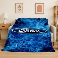 Retro M-Mustang Racing Car Soft Flannel Throw Blanket,Cozy Blanket for Bed,Couch,Sofa,Bedroom,Living Room,Travel,Picnic kids Size: 75*100cm, Weight: 230 GSM blue