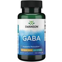 Swanson GABA 500mg capsules, 100 tablets, 1 unit