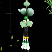 Imitation Green Jade Car Pendants Buddha Statue Brave Troop Hanging Ornament Talisman Auto Interior Decor Gifts black