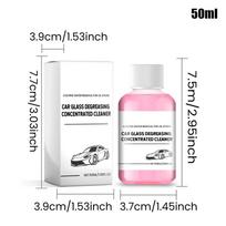 Automobilio stiklo valiklis Transporto priemonės stiklo alyvos plėvelės šalinimo priemonė Automobilio stiklo valiklis Skystis 50ml Automobilio langų ir priekinio stiklo valymo priemonė white