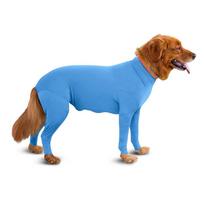 Medium & Large Dog Onesie Prevent Shedding Hair Surgery Recovery Suit Pet Bodysuit Sport Shirt Reduce Anxiety Jumpshirt Clothes (SKY BLUE,S) dangaus mėlyna spalva