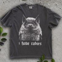 Turiu pasiutligos šikšnosparnio Juokingi Grafiniai Marškinėliai Unisex Trumpomis Rankovėmis T-Shirt S5XL Unisex T-Shirt L gray