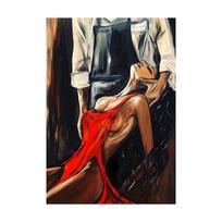 Nuogos moters drobės paveikslas Seksualios merginos kūno sienų meno atspaudai Sensuali moteris meno kūrinys Miegamojo namų dekoracija Muralų kolekcija 40x50cm