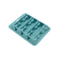 1pc 3D cat ice cube mold, easy to release silicone ice hockey machine, suitable for cold drinks, whiskey, and cocktails, BPA fre žalia