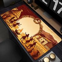 Mouse pad Professional E-sports Gamer Mouse Mat Retro historical illustration Mousepad Gaming Keyboard Desk Mat Notbook Mousepad 40x90cm