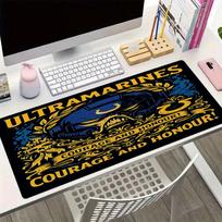Warhammer 40k tematikos pelės kilimėlis, neslystantis guminis pagrindas, daugiafunkcinis biuro ir namų dekoras, puikiai tinka darbo vietos personalizavimui. 40cmx90cm