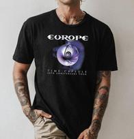 Unisex shirt Cotton Oversize Large Size Europe Time Capsule 40th Anniversary Tour 2025 T-shirt, size S-5XL XXL black
