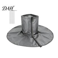 Heavy Duty Plant Cold Shield Palm Tree Root Protector, 3-Layer Winter Freeze Cover with Ground Stakes, Insulation Winterizing Wrap for Trees 1pc pilka