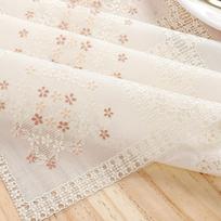 PVC Vandeniui atspari OLil Stalo Dangalas Nėriniai Plastikinis Staltiesė Sutirštinta Europos Stiliaus Neplaunamas Atsparus Dulkėms Arbatos Stalo Kilimėlis Namų Dekoras 90x137cm white