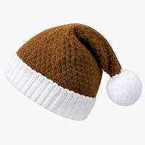 With Pom Pom Knitted Christmas Hat Knitted Pom Pom Knit Cap  Holiday Party Accessory kava