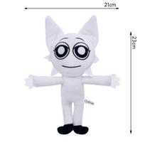 54styles Sprunki Plush Toys Sprunki Dolls Oren Wenda Sprunki Stuffed Doll Plush Stuffed Kids Christmas Birthday Gift Home Decors 1pcs white
