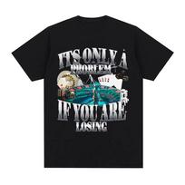Casino Roulette Card Dice Graphic T-Shirt L gray