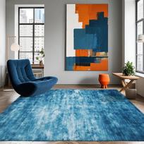 Blue Tie Dye Rug Soft Floor Mat For Living Room Bedroom Sofa Home Decoration Carpet Washable Non-Slip 140x200CM