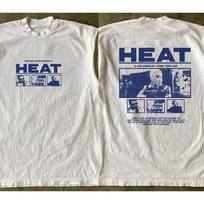 Retro Heat Movie Promo Graphic T shirt 2 sided White tee Heavy Cotton 150 gray
