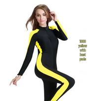 SBART Women's Long Sleeve Rash Guard Wetsuit L black