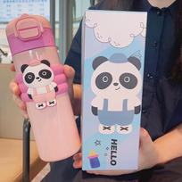 Little Panda Gradient 316 Stainless Steel Dual-Drink Insulated Bottle white