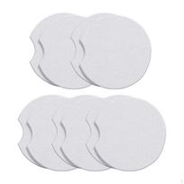 10Pcs Sublimation Blank Coasters Cup Mat Circle Neoprene Heat Transfer for white