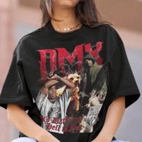 Unisex shirt Cotton Oversize Large Size DMX Hiphop TShirt DMX Sweatshirt Vintage DMX RnB Rapper Dmx American Rapper M brown