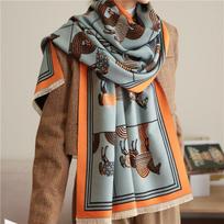 Prabangus kašmyro šalikas žiema Moteriški Pashmina Šalikai Šilti Antklodė Apvyniojimai Moteriški Foulard Bandana Gaminio Stori Šalikai 200x65cm gray