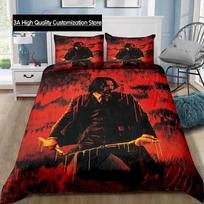 Trilerio filmas John Wick Patalynės komplektas Viengulis Twin Pilnas Dvigulis Karališkas Dydis Lovos Komplektas Suaugusių Berniukų Miegamojo Patalynės Dovanų EU Single(135*200cm)3pcs red