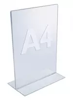 Plakatas Twinco TWIN AGENDA Akrilinė stovas A4, T formos vertikalus