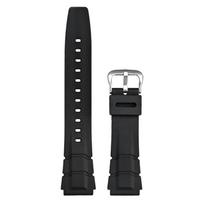 20mm Universalus dervos dirželis Casio nerūdijančio plieno sagtimi Sportinis vandeniui atsparus vyriškas TPU keičiamas dirželis Apyrankė Laikrodžio aksesuarai 20mm juoda/sidabras