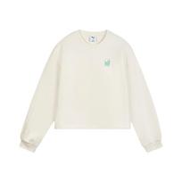 Puma Ess Wardrobe Hc Crew Moisture Wicking Sports Long Sleeve Sweatshirt Women sweatshirt 633877-87 L white