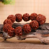 Nepal machine-brushed toad back rudraksha buddha beads bracelet men bracelet black