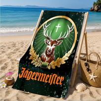 J?germeister: The Spirit Of Tradition Beach Towel, Quick-drying, Easy to Care for, Suitable for Both Fitness and Beach Vacations,Sports Essential 70cmx140cm(27x55inch)