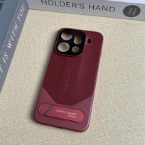 For OPPO Find X9 Pro Case Luxury Hard PU With Stand Protective Back Cover Case For OPPO Find X9 X9Pro Full Cover Phone Shell OPPO Find X9 Pro raudona