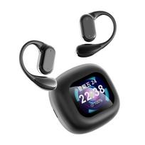Open Ear Bluetooth 5.4 Earbuds with Smart LCD Touch Screen Charging Case, Long Battery Life Sports Ear Clip Headphones juoda