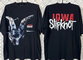 2001 Iowa Album Promo 1Slipknot Heavy Metal Band Shirt Size  Reprint Unisex T-Shirt XXL white