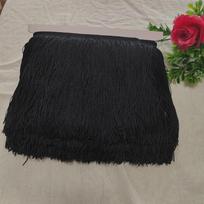 10/15/20/25/30cm Ilgio 10 Metrų Juoda Kutų Apdaila Kutai Suknelė Flecos Borlas De Seda Borlas Flecos Kutai Apdaila Aksesuarai 10cmX10meters black