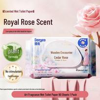 DeYou Scented Flushable Wet Wipes white