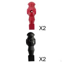 4pcs 5/8 Inch Table Soccer Men Foosball Man for Indoor Game Replacement brown