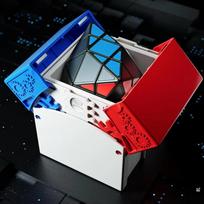 Diansheng 4-Corner-Only Colored Tiles Inset Design Magic Cube Education Toys Birthday Christmas Gifts For Kids Magico Cubo red