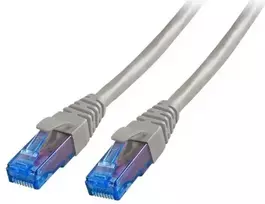 Efb Elektronik Patch kabelis (0.5m, UTP, CAT6A, LSHZ, pilkas, atsparus ugniai)