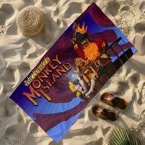 Game Monkey Island-S Towel Soft Lightweight Anti-Sand Large Beach Towel Quick-Drying Bath Sports Family STJ40x70CM black