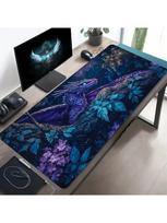 Purple Dragon Mouse Pad Large Computer Office Game Table Mat 90x40 Xxl Rubber NonSlip Stitched Edge Keyboard Mats Desk Long Pad 800x300x2mm gray