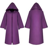 Vyriški ir moteriški Helovino kostiumai Grim apsiaustas gobtuvu apsiaustas švarkas S purple