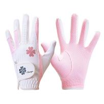 Patogus moteriškos golfo pirštinės Kvėpuojančios sportinės pirštinės Full Finger Golf pirštinės Delnų apsauga 19 rožinė