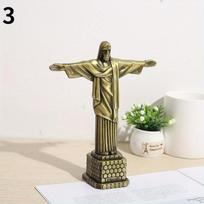 Jėzaus statulėlė Brazilija Kristus Atpirkėjas statula Stalo skulptūra Metaliniai dirbiniai Big Ben Pasaulyje žinomas pastatas Namų dekoras 3