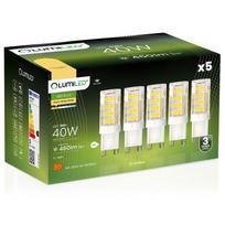 Lumiled Pack of 5 G9 5W LED Bulbs (40W Equivalent, Warm White 3000K, 460lm, 360°)